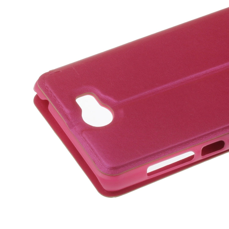 For Huawei Honor 5 Litchi Texture Horizontal Flip PU Leather Case with Call Display ID