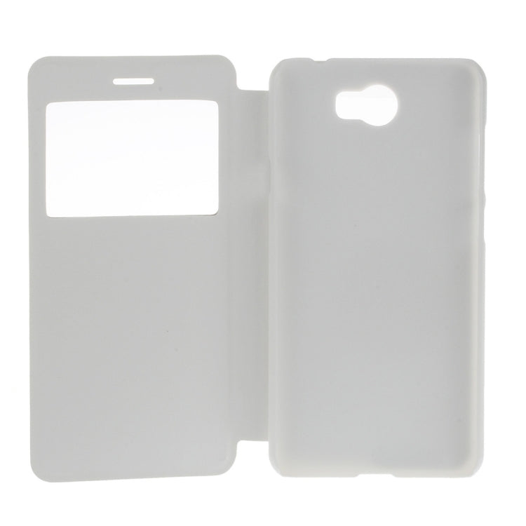 For Huawei Honor 5 Litchi Texture Horizontal Flip PU Leather Case with Call Display ID