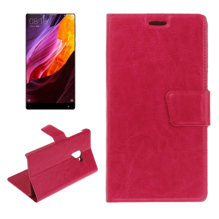 For Xiaomi Mi Mix Crazy Horse Texture Horizontal Flip PU Leather Case with Holder & Card Slots