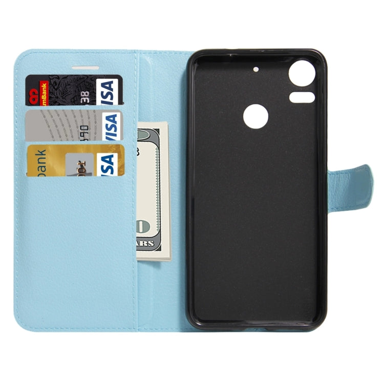For HTC Desire 10 pro Litchi Texture Horizontal Flip Leather Case with Holder & Card Slots & Wallet