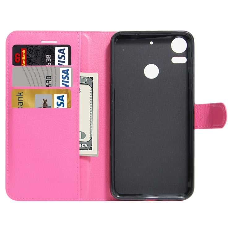 For HTC Desire 10 pro Litchi Texture Horizontal Flip Leather Case with Holder & Card Slots & Wallet