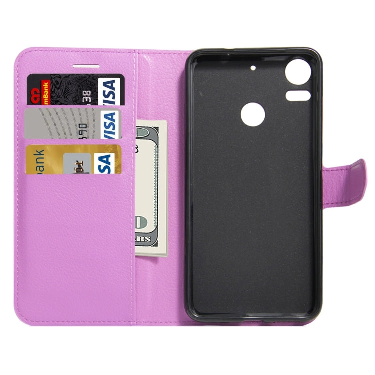 For HTC Desire 10 pro Litchi Texture Horizontal Flip Leather Case with Holder & Card Slots & Wallet