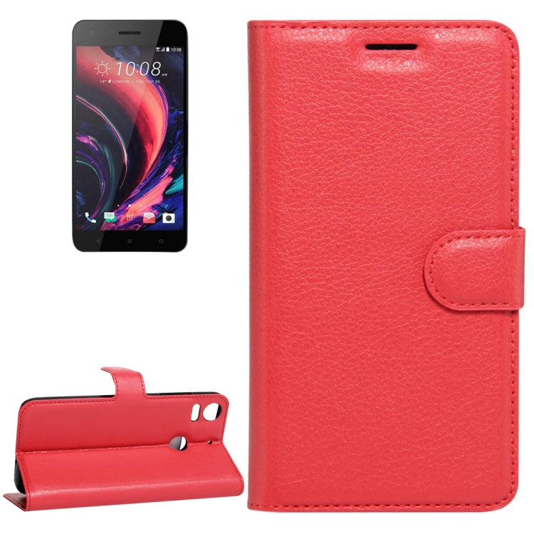 For HTC Desire 10 pro Litchi Texture Horizontal Flip Leather Case with Holder & Card Slots & Wallet