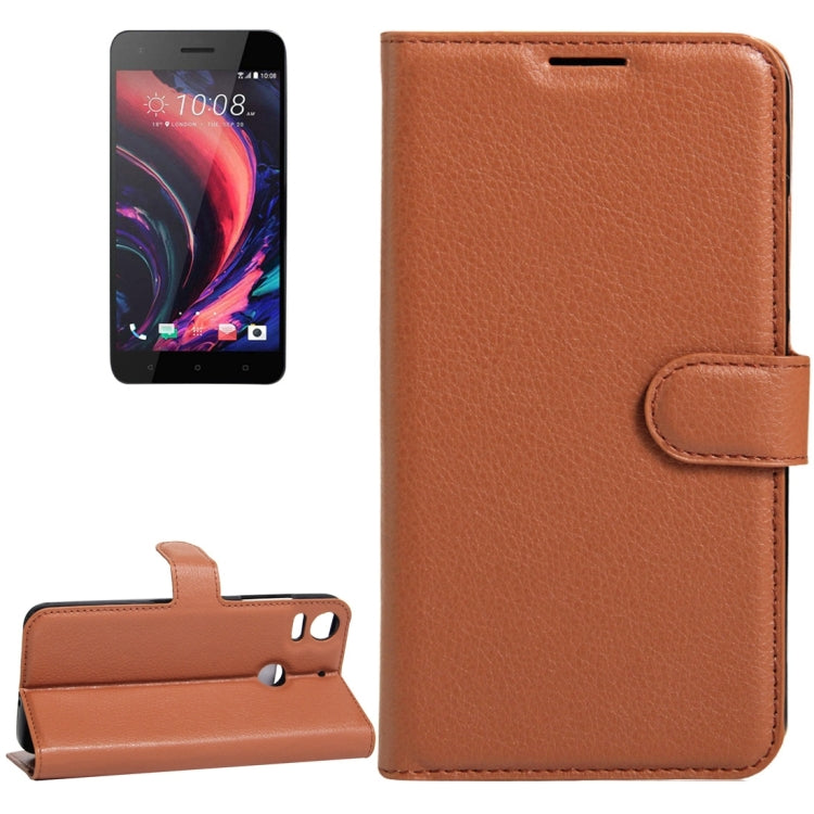 For HTC Desire 10 pro Litchi Texture Horizontal Flip Leather Case with Holder & Card Slots & Wallet