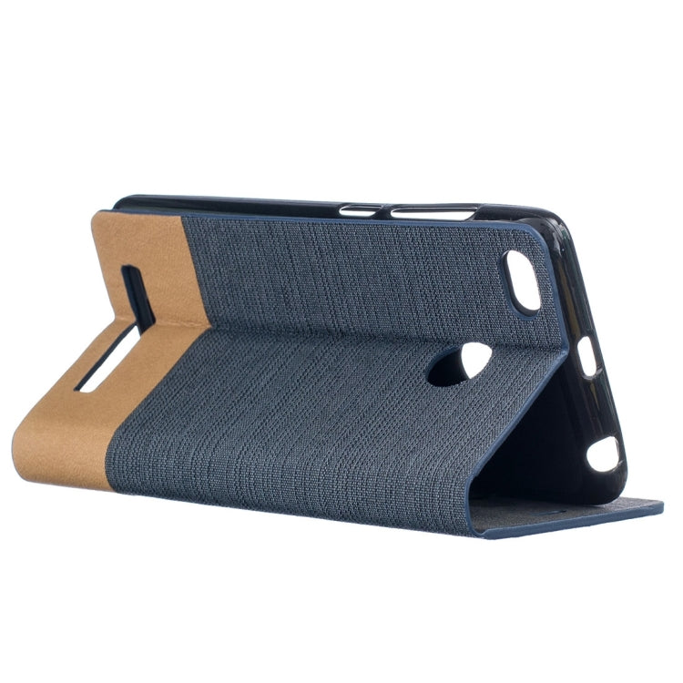 For Xiaomi Redmi 3S Canvas Pattern PU + TPU Horizontal Flip Leather Case with Holder & Card Slots