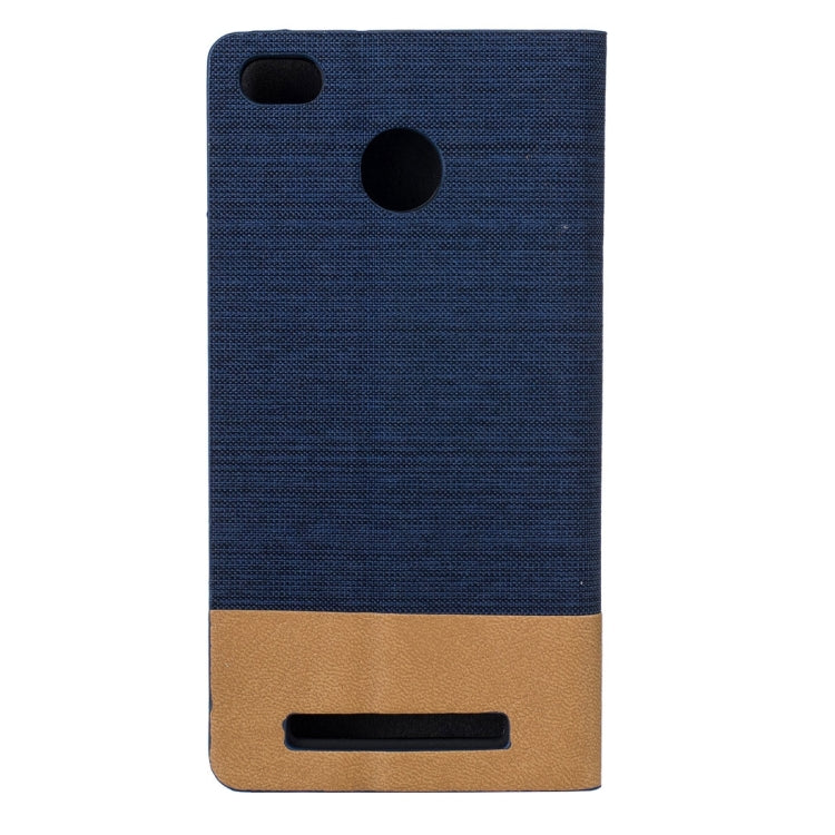 For Xiaomi Redmi 3S Canvas Pattern PU + TPU Horizontal Flip Leather Case with Holder & Card Slots