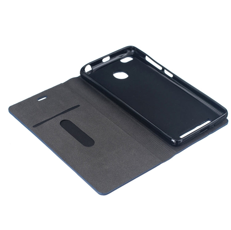 For Xiaomi Redmi 3S Canvas Pattern PU + TPU Horizontal Flip Leather Case with Holder & Card Slots