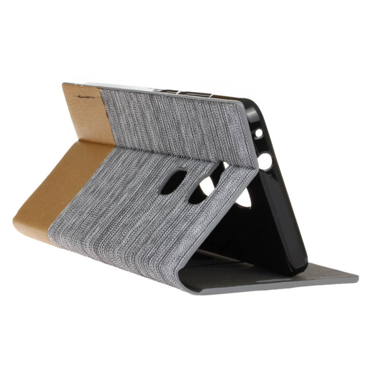 For Huawei Honor 5C Canvas Pattern PU + TPU Horizontal Flip Leather Case with Holder & Card Slots