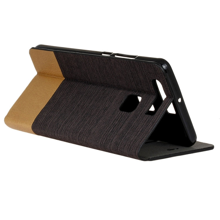 For Huawei P9 Canvas Pattern PU + TPU Horizontal Flip Leather Case with Holder & Card Slots