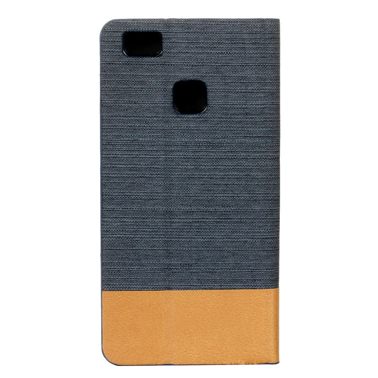 For Huawei P9 Lite Canvas Pattern PU + TPU Horizontal Flip Leather Case with Holder & Card Slots