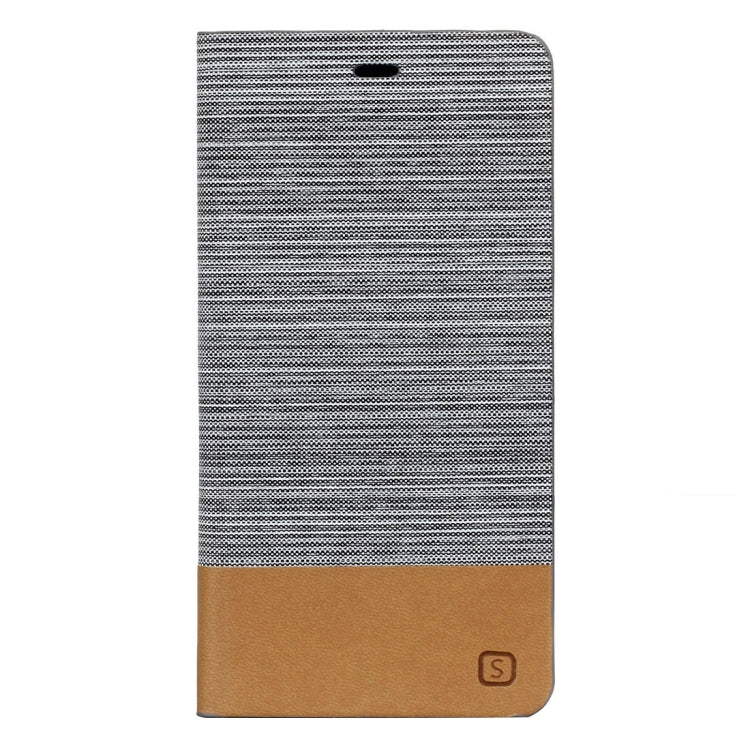 For Huawei P9 Lite Canvas Pattern PU + TPU Horizontal Flip Leather Case with Holder & Card Slots