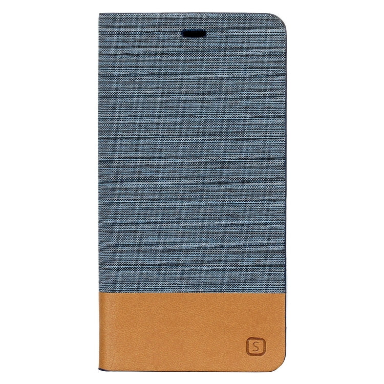 For Huawei P9 Lite Canvas Pattern PU + TPU Horizontal Flip Leather Case with Holder & Card Slots