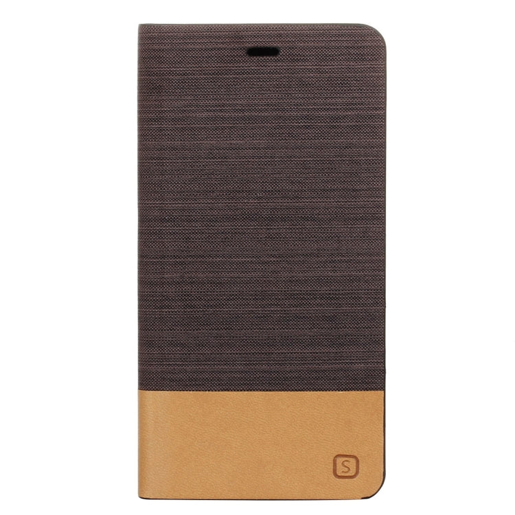 For Huawei P9 Lite Canvas Pattern PU + TPU Horizontal Flip Leather Case with Holder & Card Slots