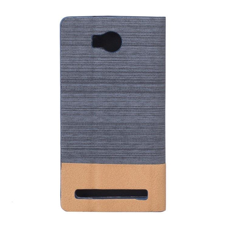 For Huawei Y3 II Canvas Pattern PU + TPU Horizontal Flip Leather Case with Holder & Card Slots