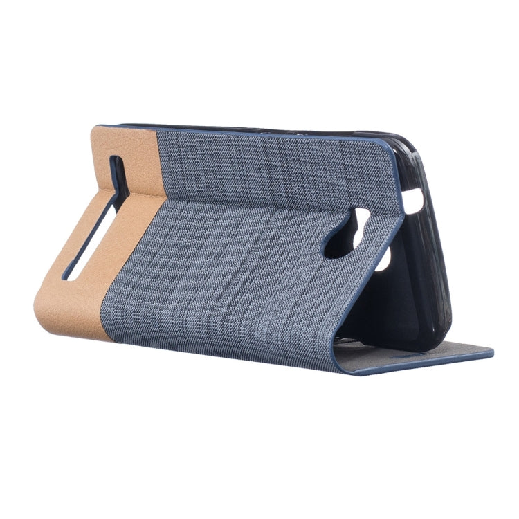 For Huawei Y3 II Canvas Pattern PU + TPU Horizontal Flip Leather Case with Holder & Card Slots