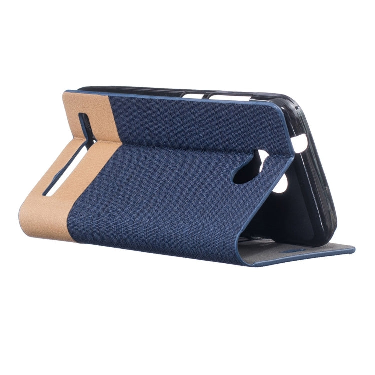 For Huawei Y3 II Canvas Pattern PU + TPU Horizontal Flip Leather Case with Holder & Card Slots