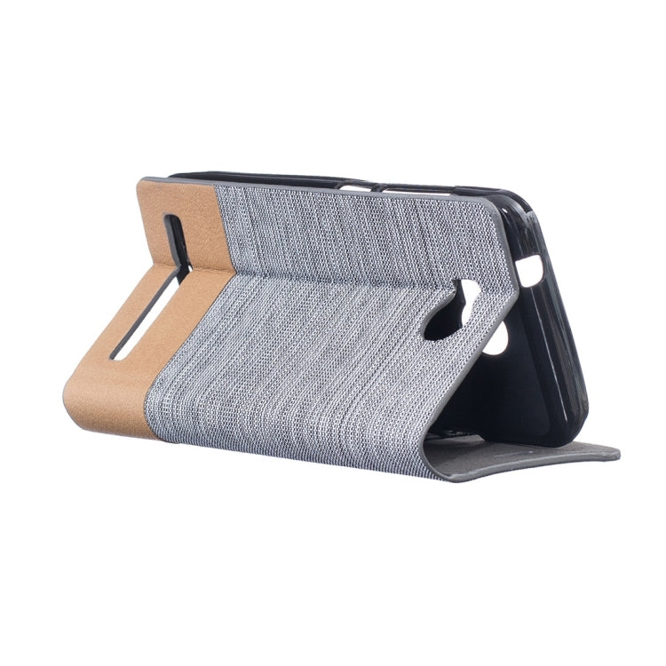 For Huawei Y3 II Canvas Pattern PU + TPU Horizontal Flip Leather Case with Holder & Card Slots