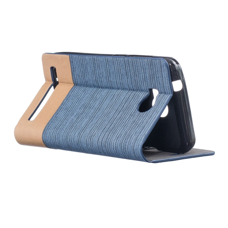 For Huawei Y3 II Canvas Pattern PU + TPU Horizontal Flip Leather Case with Holder & Card Slots