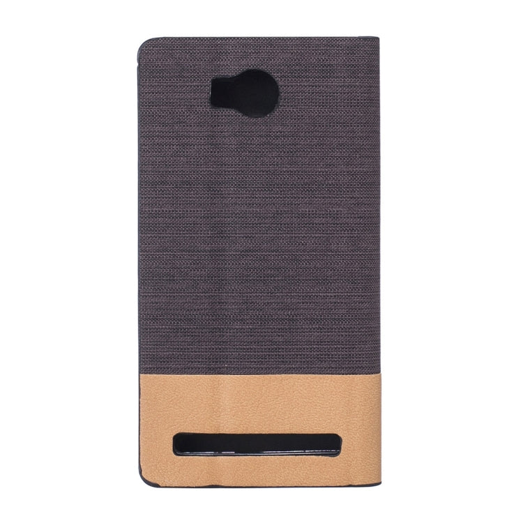 For Huawei Y3 II Canvas Pattern PU + TPU Horizontal Flip Leather Case with Holder & Card Slots