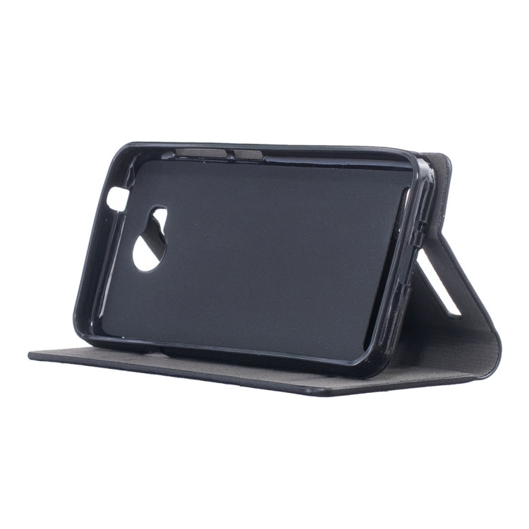 For Huawei Y3 II Canvas Pattern PU + TPU Horizontal Flip Leather Case with Holder & Card Slots