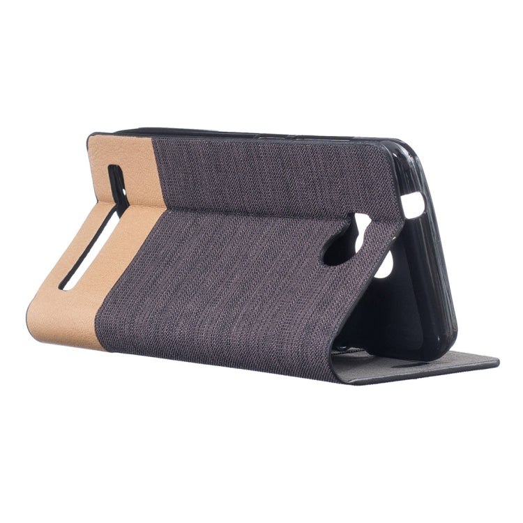 For Huawei Y3 II Canvas Pattern PU + TPU Horizontal Flip Leather Case with Holder & Card Slots