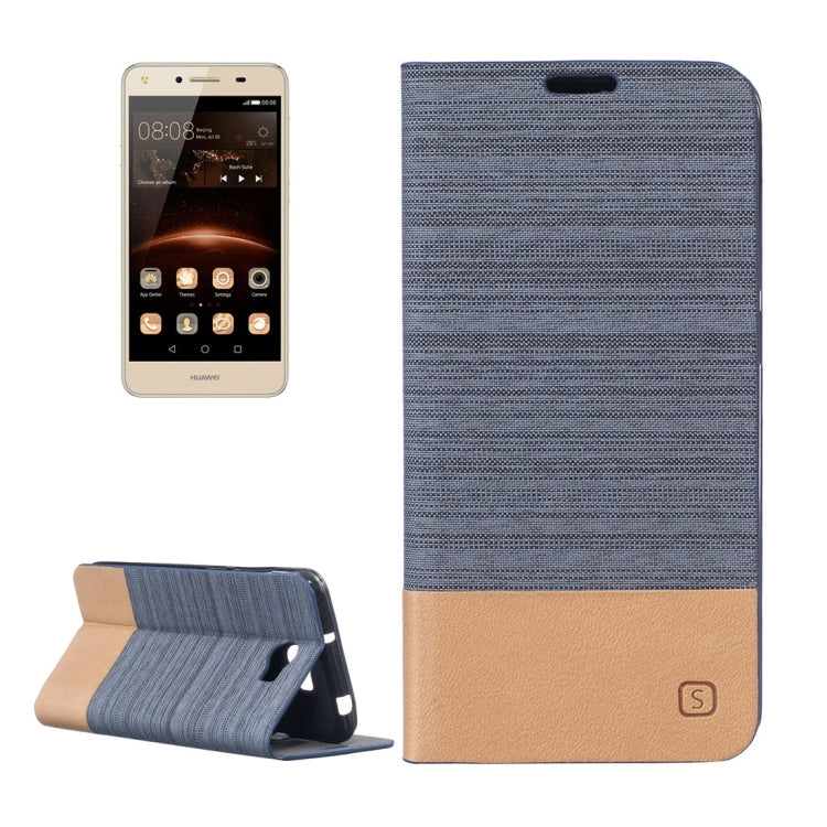 For Huawei Y5 II Canvas Pattern PU + TPU Horizontal Flip Leather Case with Holder & Card Slots