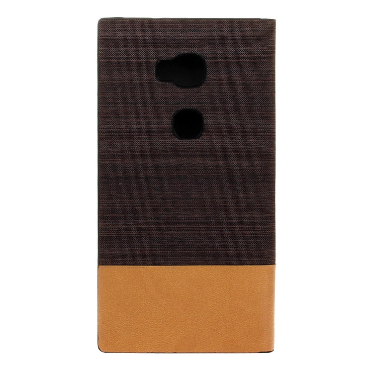 For Huawei Honor 5X Canvas Pattern PU + TPU Horizontal Flip Leather Case with Holder & Card Slots