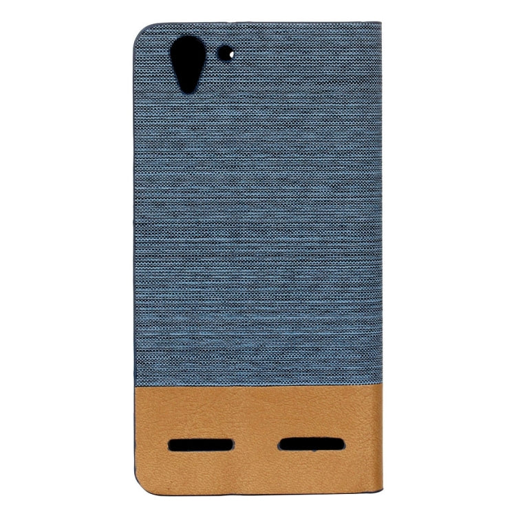 For Lenovo Vibe K5 Canvas Pattern PU + TPU Horizontal Flip Leather Case with Holder & Card Slots