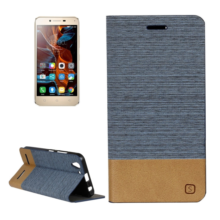 For Lenovo Vibe K5 Canvas Pattern PU + TPU Horizontal Flip Leather Case with Holder & Card Slots