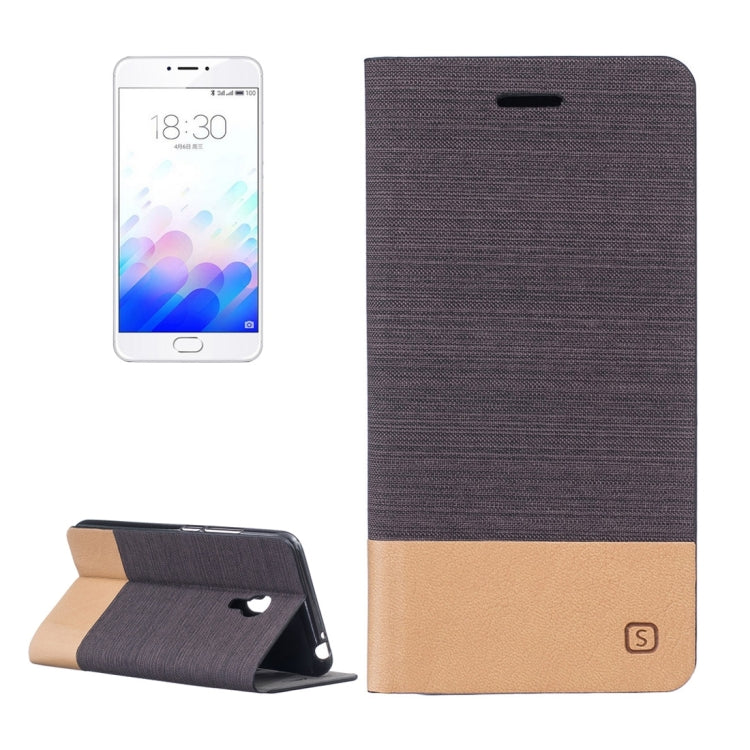 For Meizu For Meizu M3 Note / Meilan Note 3 Canvas Pattern PU + TPU Horizontal Flip Leather Case with Holder & Card Slots