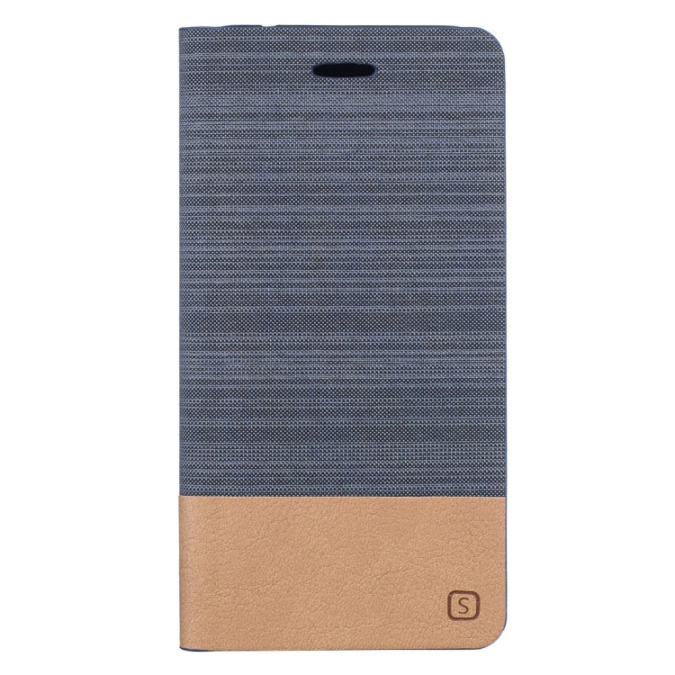 For Meizu MX6 Canvas Pattern PU + TPU Horizontal Flip Leather Case with Holder & Card Slots