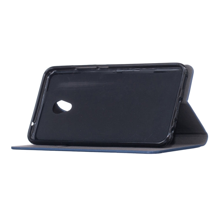 For Meizu MX6 Canvas Pattern PU + TPU Horizontal Flip Leather Case with Holder & Card Slots