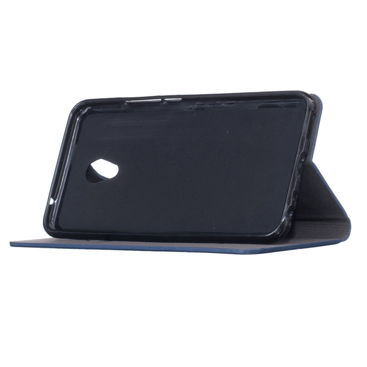 For Meizu MX6 Canvas Pattern PU + TPU Horizontal Flip Leather Case with Holder & Card Slots