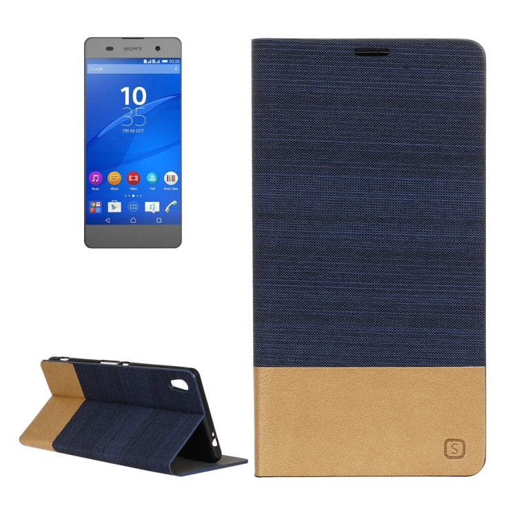 For Sony Xperia C6 Canvas Pattern PU + TPU Horizontal Flip Leather Case with Holder & Card Slots