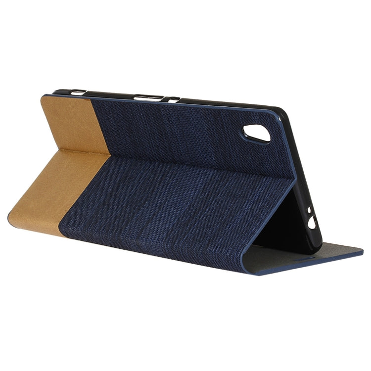 For Sony Xperia C6 Canvas Pattern PU + TPU Horizontal Flip Leather Case with Holder & Card Slots