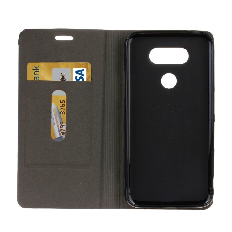 For LG G5 Canvas Pattern PU + TPU Horizontal Flip Leather Case with Holder & Card Slots
