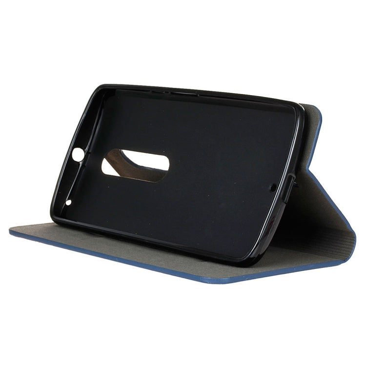 For Motorola Moto X Play Canvas Pattern PU + TPU Horizontal Flip Leather Case with Holder & Card Slots