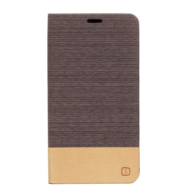For Motorola Moto X Play Canvas Pattern PU + TPU Horizontal Flip Leather Case with Holder & Card Slots