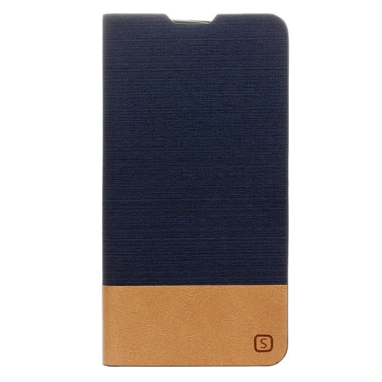LG K10 Canvas Pattern PU + TPU Horizontal Flip Leather Case with Holder & Card Slots