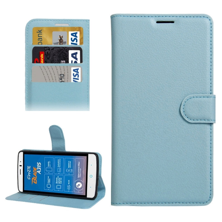 For ZTE Blade A315 Mini Litchi Texture Horizontal Flip PU Leather Case with Holder & Card Slots & Wallet