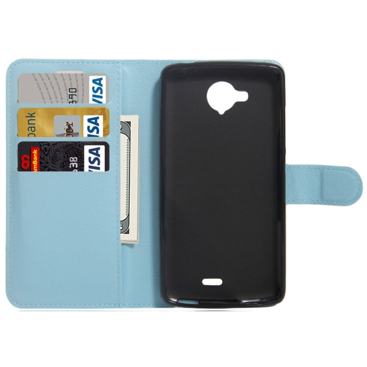 For ZTE Blade A315 Mini Litchi Texture Horizontal Flip PU Leather Case with Holder & Card Slots & Wallet