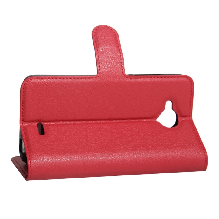 For ZTE Blade A315 Mini Litchi Texture Horizontal Flip PU Leather Case with Holder & Card Slots & Wallet