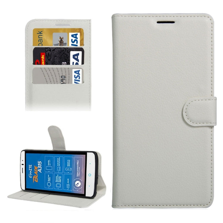 For ZTE Blade A315 Mini Litchi Texture Horizontal Flip PU Leather Case with Holder & Card Slots & Wallet