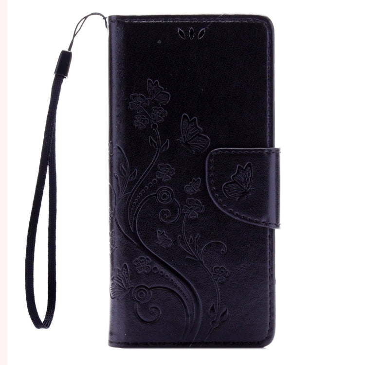 For Sony Xperia X Performance Butterflies Embossing Horizontal Flip Leather Case with Holder & Card Slots & Wallet & Lanyard
