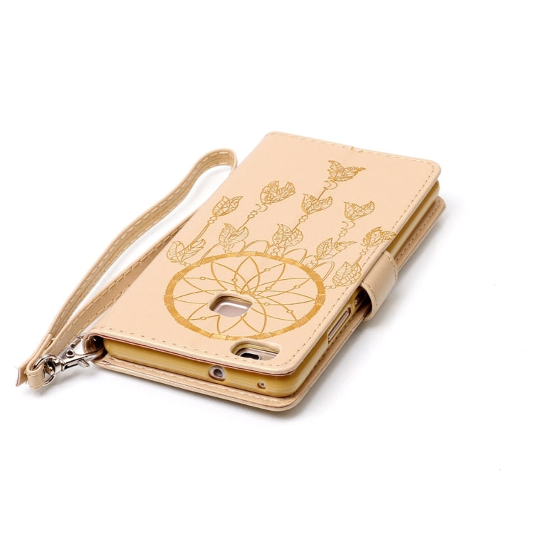 For Huawei P9 Lite Crazy Horse Texture Dream Catcher Printing Horizontal Flip Leather Case with Holder & Card Slots & Wallet & Lanyard