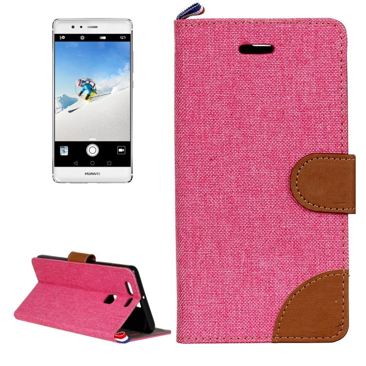For Huawei P9 Denim Texture Horizontal Flip Leather Case with Holder & Card Slots