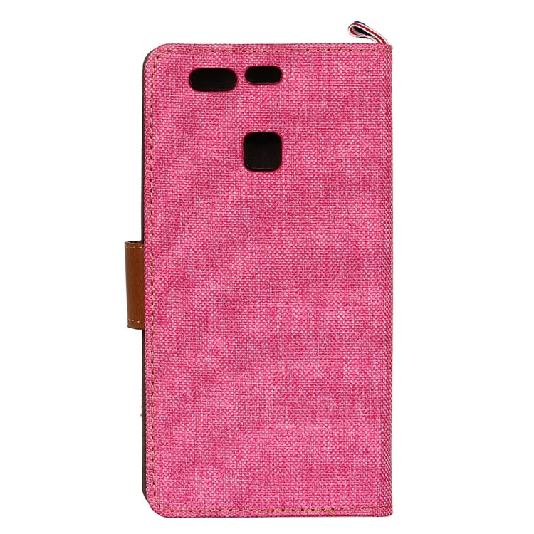 For Huawei P9 Denim Texture Horizontal Flip Leather Case with Holder & Card Slots