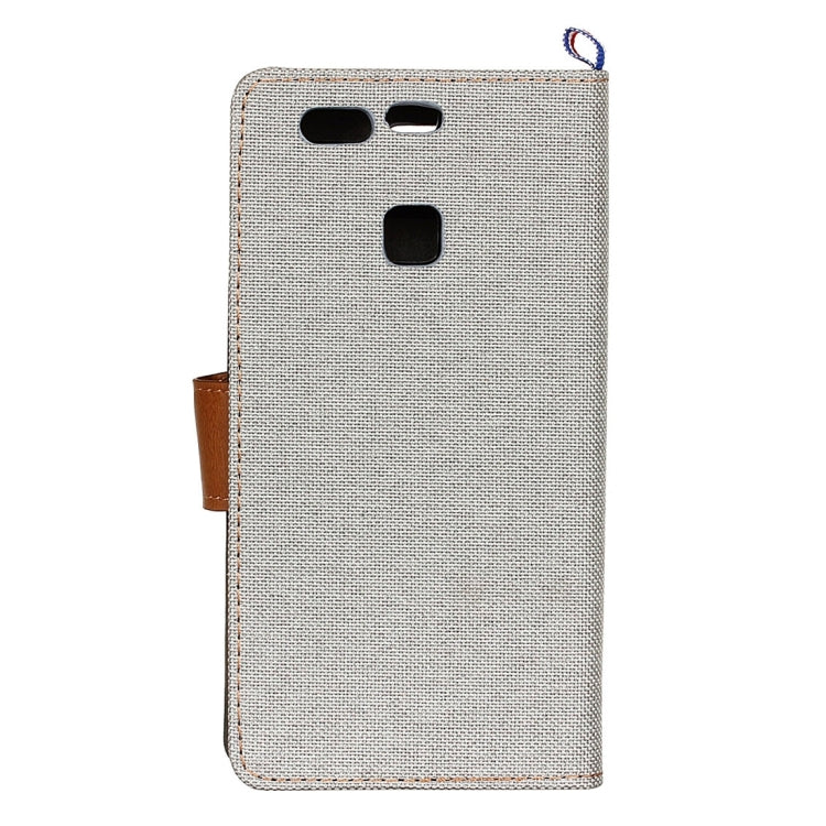 For Huawei P9 Denim Texture Horizontal Flip Leather Case with Holder & Card Slots