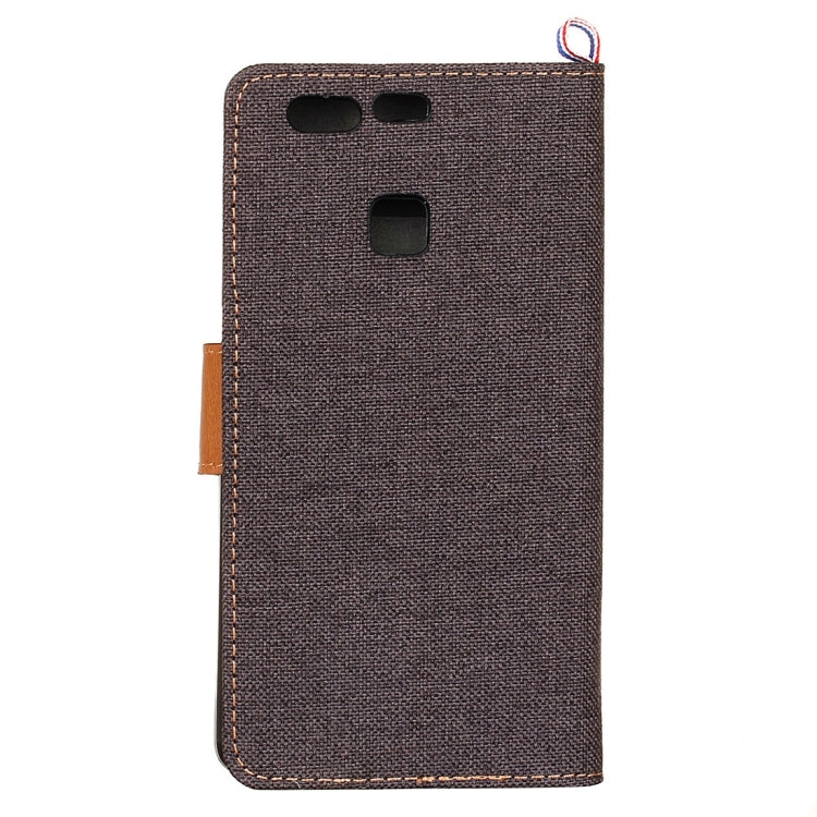 For Huawei P9 Denim Texture Horizontal Flip Leather Case with Holder & Card Slots