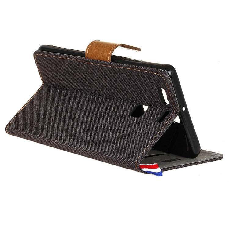 For Huawei P9 Denim Texture Horizontal Flip Leather Case with Holder & Card Slots